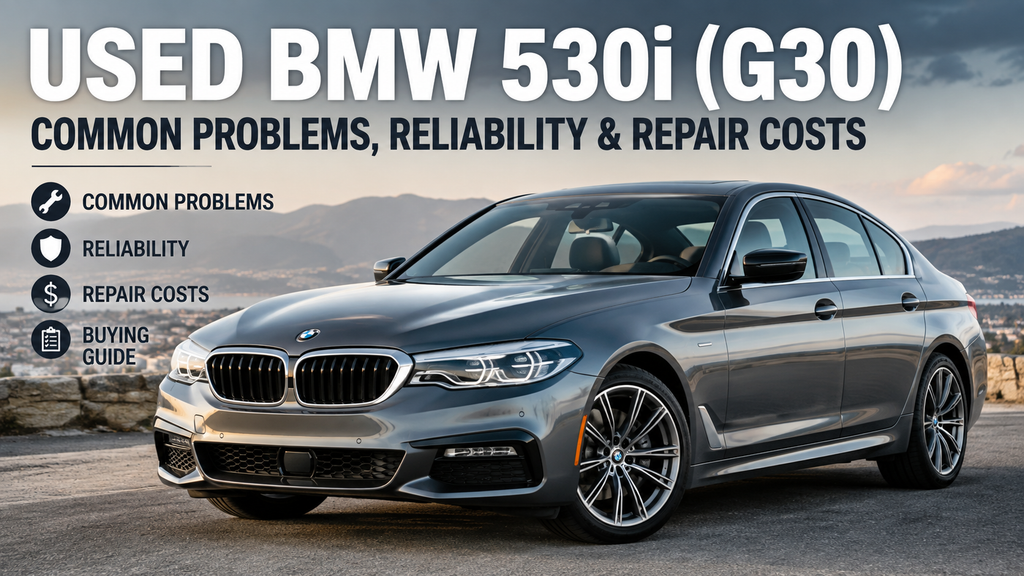 Used BMW 530i G30 common problems and repair costs