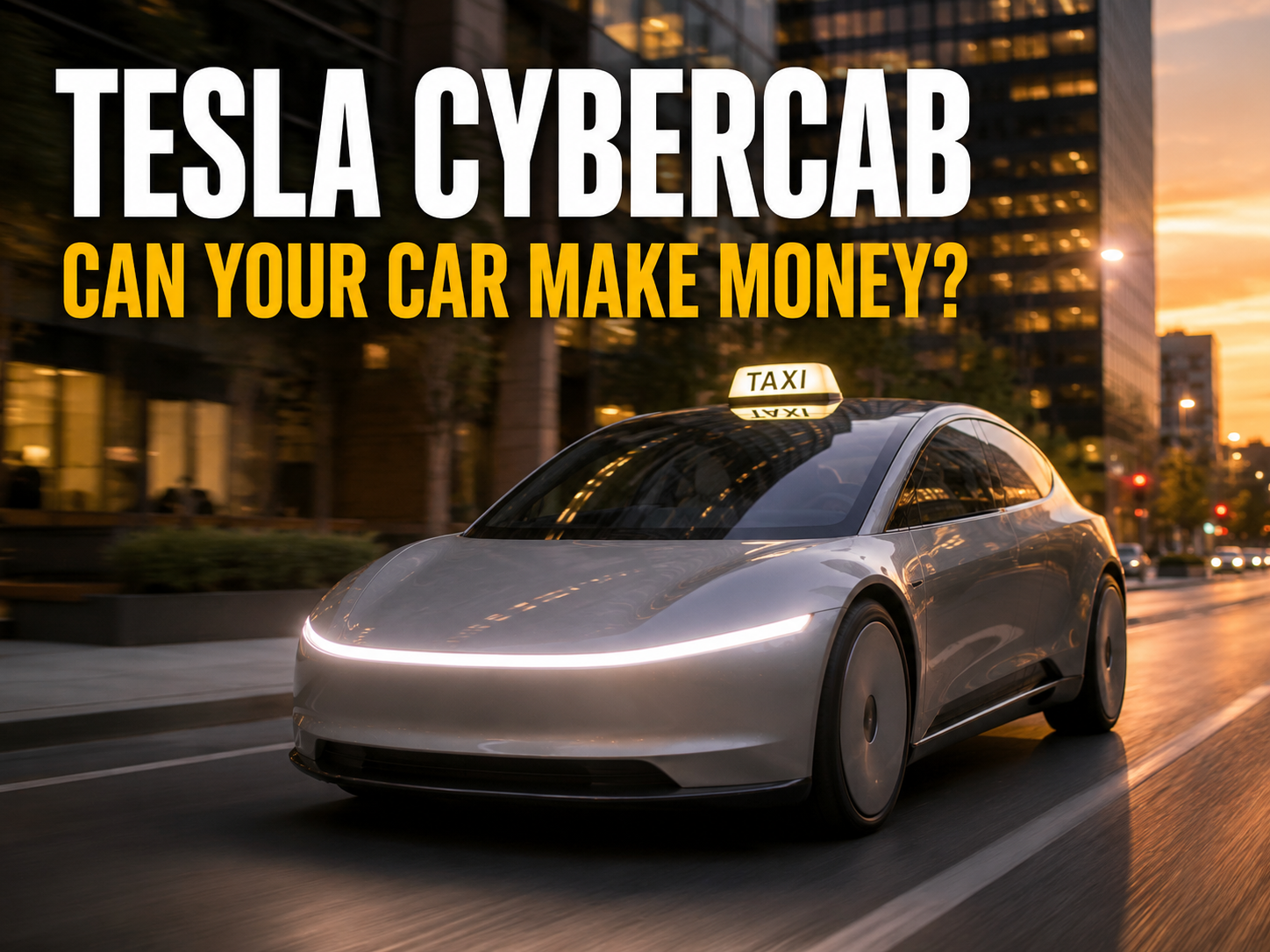 Tesla Cybercab: Could Your Car Make Money While You’re at Work?